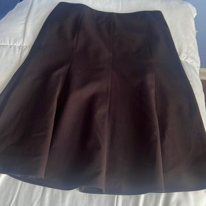 Brown flared skirt
